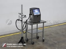 VideoJet #1220, Stainless Steel ink jet coder capable of 1-3 lines @ 533 FPM, .08"-.28" character size
