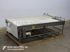 60" wide x 10' long, Stainless Steel belt conveyor, Intralox style belts, 35" infeed/discharge height, 1-1/2