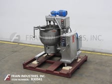 40 gallon Groen #DHT/1-40, Stainless Steel kettle, gas heated, 1/2 steam jacketed, 50 psi