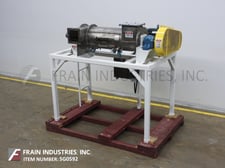 Bepex #Turbulizer, continuous high shear paddle mixer, 30 HP drive, 54" discharge height