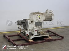 Oakes #8MV50, high shear continuous rotor stator pin mill mixer, jacketed, 150-1000 lbs. per hour, 50 HP drive