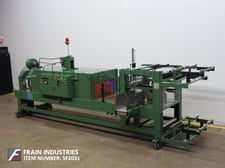 Arpac #108-28, automatic, right angle, shrink bundler rated 10-20 bundles per minute, 10" wide x 60" long