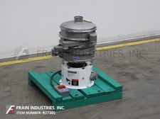 18" Sweco #LS18S33P3WC, single separation vibratory sifter, (2) 18" diameter x 3" H Stainless Steel