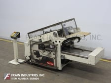 Package Machinery #UE-6, horizontal overwraper, 10-40 packages/minute, 60" L x 9" W product conveyor, hot
