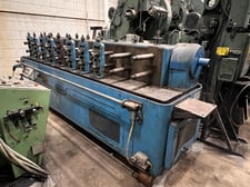 10 Stand, Tishken #10MW2, 2" spindle diameter, 10" roll space, 12" horizontal centers, #10671