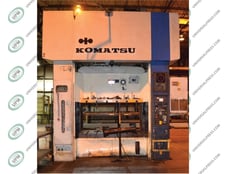 220 Ton, Komatsu #E2T-200N, Eccentric Gear 2 Point, 15.7" stroke, 25.59" die height, 5.91" adj, air clutch &