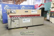 1/4" x 10' Darley #SSV-3100-X6, 15 holddowns, 39" front operated power back gauge, inch/metric, squaring arm
