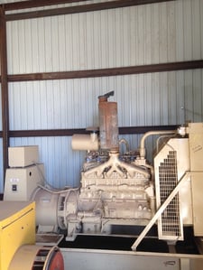 140 KW Cummins #G855, 1800 RPM,16' radiator, standby, Marathon VK 3620754, 120/208V.