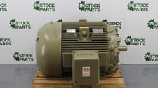 125 HP 1800 RPM General Electric, Frame 444TS, TEFC, footed, 1.15 service factor, new surplus, 460 Volts
