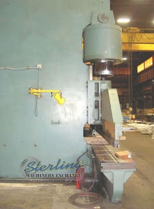 1500 Ton, Cincinnati #1500H, hydraulic, 36' overall, 270" between housing, 18" ram, 12" Shut Height, 24" open