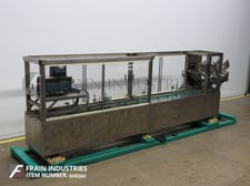 Package Machinery #ELM120, semi-automatic, continuous motion cartoner, 20-120 cartons per minute, Nordson hot