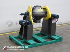 2.5 cu.ft. Patterson Pump #Conaform, Carbon Steel double cone vacuum dryer, bolt down cover, intensifier, 6"