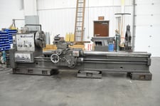 32"/55" x 120" National #LSP32120, engine lathe, 24" chk, 4-jaw, 6.25" bore, inch/metric, 1982