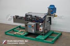 Adco #15HCS-50-SS, semi-auto, Stainless Steel, horizontal, continuous motion, hot melt glue carton sealer