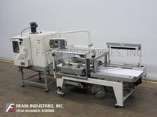 Texwrap #ST-3322 /1322, automatic, right to left, inline, L-Bar sealer with closing conveyor & shrink tunnel
