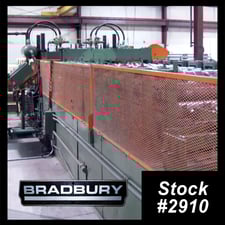 10 Stand, Bradbury #M3, 3" x 54", ribbed panel rollform line, on sale $45,000