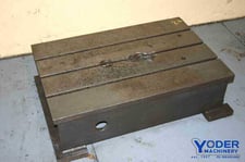 Box drill table, 24 -1/4" W x 36 -1/2" L x 11 H, 3 T-slots, fabricating steel, #17933