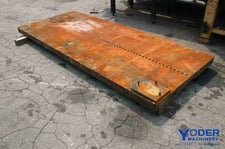 120-1/2" L x 50-1/2" width x 3-1/2" H, Bolster plate, solid steel, #50749