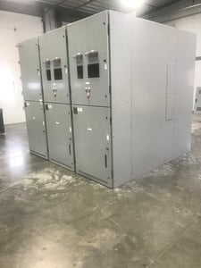 1200 Amps, Eaton, VacClad-W, 15KV, 3 section, 2 gen.breakers & tap, SEL-700G, new