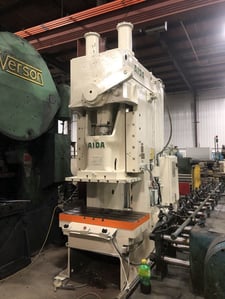165 Ton, Aida #C1-15 (2), OBI punch press, 7.8" stroke, 3.3" slide adj., 15.7" Shut Height, 48.8" x 24.8"