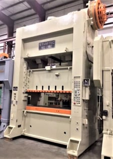286 Ton, Stamtec #S2-260, 12" stroke, 23.8" Shut Height, 96" x48" bed, under power, 1990