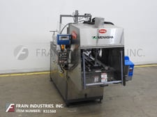Doboy #751, automatic, single head, tray former, 10-60 trays per minute, Nordson (3) gun hot melt glue system