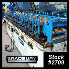 16 Stand, Bradbury #315-B, rollformer, 2.5" x 24", #2709, $44,000