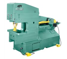 6" x 6" x 5/8" Piranha #PII140, dual operator ironworker, 140 ton, automatic hold down, new