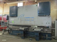 550 Ton, Ursviken #Optima-500, CNC hydraulic, 14.1' overall, 148" between housing, Cybelec Modeva 10S