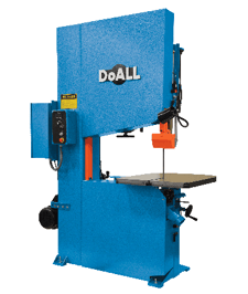 36" x 15" DoAll #ZV-3620, vertical contour bandsaw, 1000-15000 fpm, 1/8"-1" blade, 15 HP, new