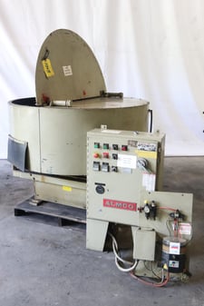 Almco #OR-5VLR, 4.2 cu.ft., rotary vibratory finisher, 3 HP, #10639