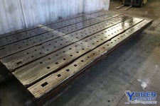181" x 86" x 6-1/2", T-slotted floor plate, 5 T-slots, V-ways on bottom, #70834