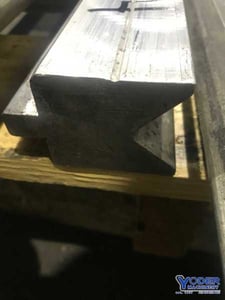 120" L x 2" die width x 2-1/4" die height, Cincinnati female brake die, 5/8" tang, #71564