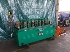 8 Stand, Tishken #SHMW1-1/2, rollformer, 1-1/2" spdl diameter, 6" roll space, air clutch, 7.5 HP