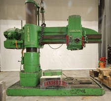 8' -19" Carlton #4A, radial drill, 50" x 101" base, #6MT, #13966