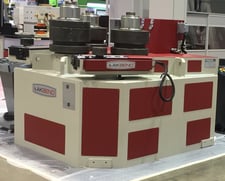 6" x 6" x 5/8" Akyapak #APK-180, angle roll, digital read out, hydraulic drive & guide rolls, standard tools