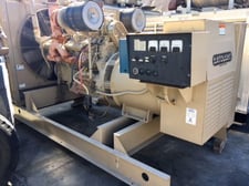 600 KW Kato, diesel generator set, open skid mounted, 277/480 Volts, 3-phase, 361 hours