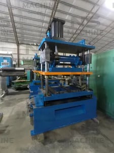 50 Ton, Tishken #ACO-S-50, high-speed air toggle cut off press, pneumatic, automatic trip, 1989