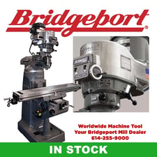 Bridgeport #Series-I, 9" x49" tbl, 3 HP, 36" X, 12" Y, 16" Z, 4200 RPM, R-8, chrome ways, digital read out