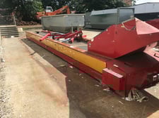 60" wide x 35' long, Custom Conveyors #PC4835, sort conveyor, previously used to sort used books, 3