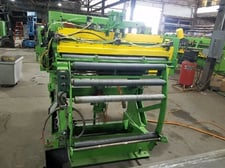 40" x .08" Rowe #FST-AC-2-40, servo feed/straightener,.020"-.065"thickness, 300 FPM,power brake,power base