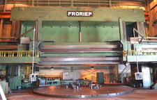 590.5" Froriep #Schiess CNC vertical boring mill, Siemens 840D, 393.37" tbl diameter, rebuilt & CNC