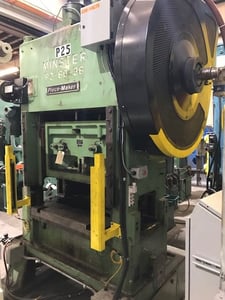 60 Ton, Minster #P2-60-36 Piecemaker, 3" stroke, 13.5" Shut Height, 25" x36" bed, remanufactured, #1181