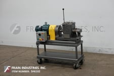 2 gallon Littleford, dual sigma blade, jacketed lab size mixer, 304 Stainless Steel contact parts, 9" L x 7"