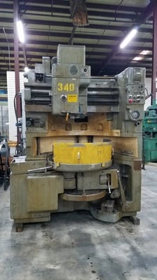Fellows #36-6, gear shaper, 40" dia, 48" swing, 6" stroke, 3 DP, 17" throated riser, tooling