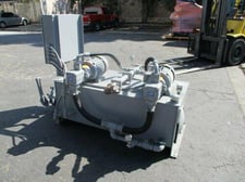 Continental Hydraulic #PVR50-42A15, hydraulic pumps, (2) 10 HP pumps, (1) 5 HP pump, controls, valves, heat