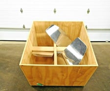 Stainless elephant ear mixing impeller, 40", (3) 40" x 17" blades, new (3 available)