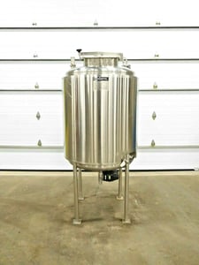 Image for 200 gallon Hartel #STD.ATM HC-24973, Stainless jacketed CIP wash tank, 36" ID, 42" straight side, 16" manhole, 90 psi