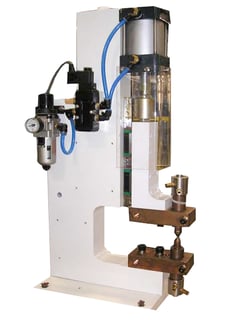 Image for C-Frame Bench Type Weld Head, Heron #SB-1, 8" throat, 3.5" cylinder, standard dual acting air type, brand new