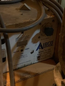 29/58/64 Amps, Airco #2-ADT224A, 200 amp secondary, arc welder
